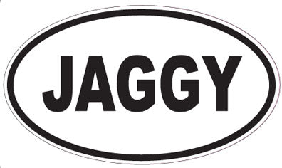 JAGGY - Oval Sticker