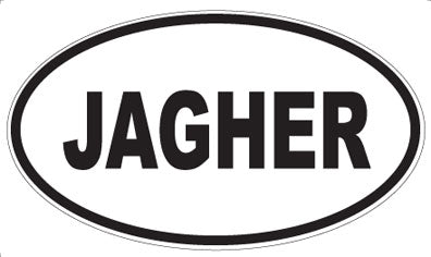 JAGHER - Oval Sticker