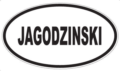 JAGODZINSKI - Oval Magnet