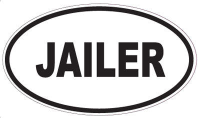 JAILER - Oval Sticker