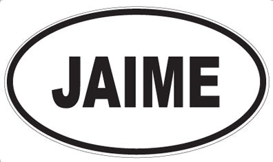 JAIME - Oval Sticker