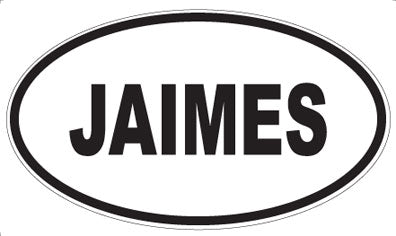 JAIMES - Oval Magnet