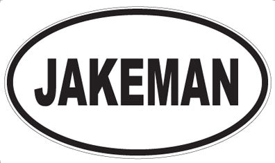 JAKEMAN - Oval Sticker