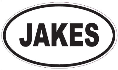 JAKES - Oval Sticker