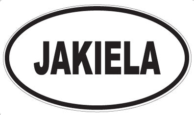 JAKIELA - Oval Sticker