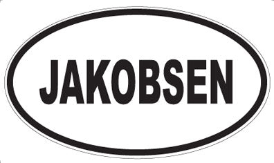 JAKOBSEN - Oval Magnet
