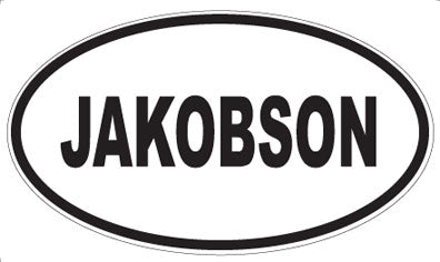 JAKOBSON - Oval Magnet