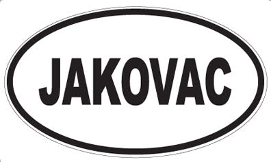 JAKOVAC - Oval Sticker