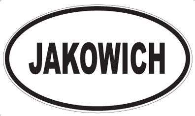 JAKOWICH - Oval Magnet