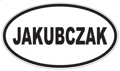 JAKUBCZAK - Oval Magnet