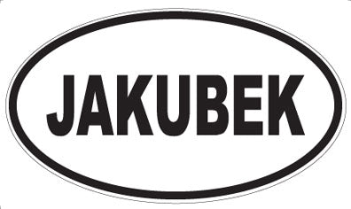 JAKUBEK - Oval Magnet