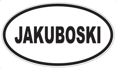 JAKUBOSKI - Oval Magnet