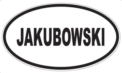 JAKUBOWSKI - Oval Magnet