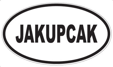 JAKUPCAK - Oval Sticker