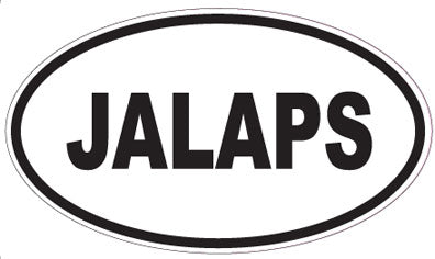 JALAPS - Oval Sticker