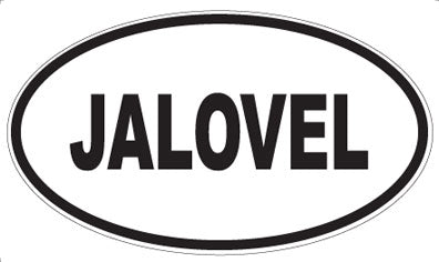 JALOVEL - Oval Sticker