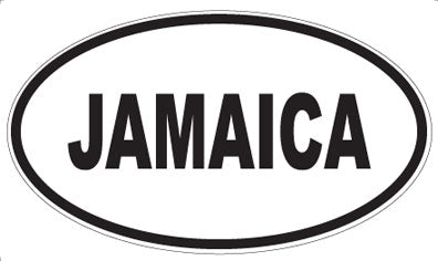 JAMAICA - Oval Sticker