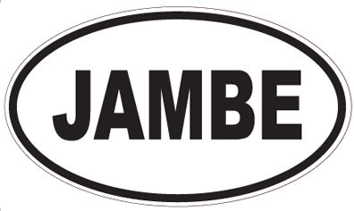 JAMBE - Oval Sticker