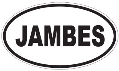 JAMBES - Oval Sticker