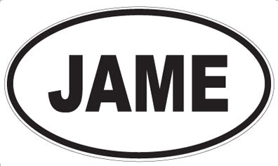 JAME - Oval Sticker