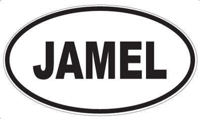 JAMEL - Oval Sticker