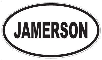 JAMERSON - Oval Sticker