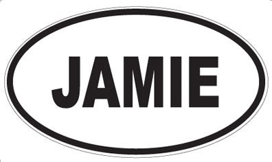 JAMIE - Oval Sticker