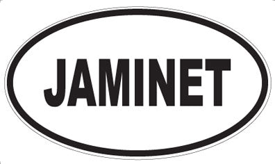 JAMINET - Oval Sticker