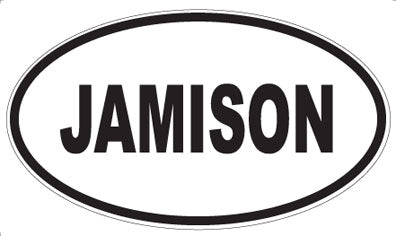 JAMISON - Oval Magnet