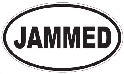 JAMMED - Oval Sticker
