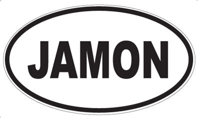 JAMON - Oval Magnet