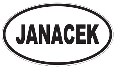 JANACEK - Oval Magnet