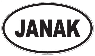 JANAK - Oval Magnet