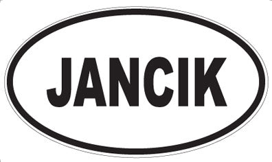 JANCIK - Oval Sticker