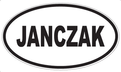 JANCZAK - Oval Sticker