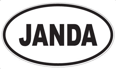 JANDA - Oval Sticker