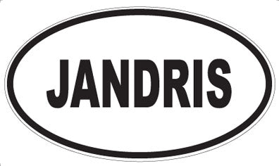 JANDRIS - Oval Sticker