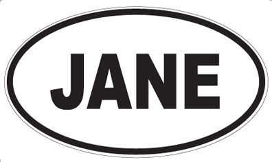 JANE - Oval Magnet
