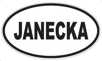 JANECKA - Oval Magnet