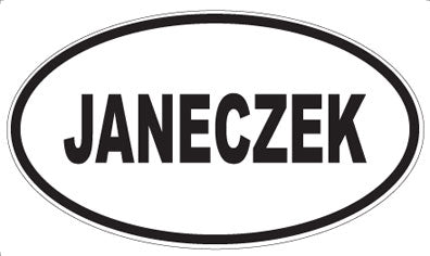 JANECZEK - Oval Magnet