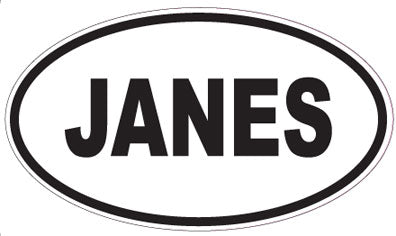JANES - Oval Magnet