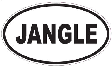 JANGLE - Oval Sticker