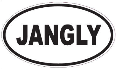 JANGLY - Oval Sticker