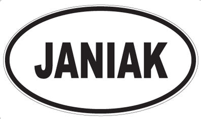 JANIAK - Oval Magnet