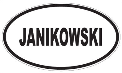 JANIKOWSKI - Oval Magnet