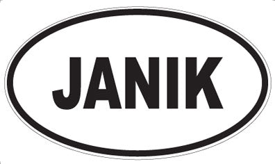JANIK - Oval Magnet
