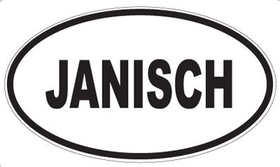 JANISCH - Oval Magnet