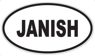 JANISH - Oval Magnet
