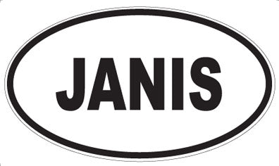 JANIS - Oval Magnet