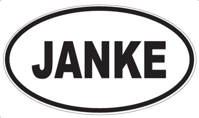 JANKE - Oval Magnet
